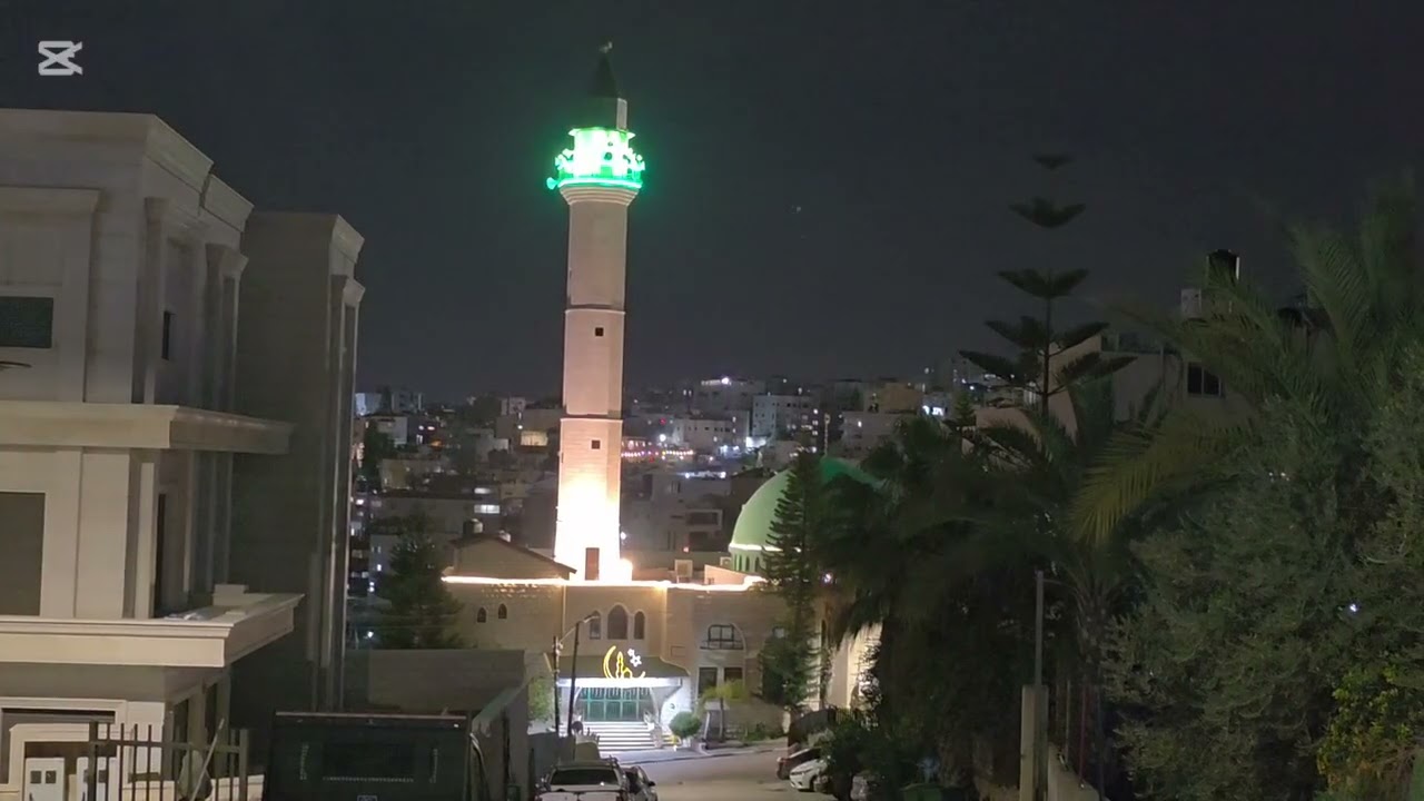 إضاءة مسجد الشيخ حسن حشمة الرينة انشودة رمضان المبارك احمد وامجد بهنسي تصوير حذيفة مناصرة 