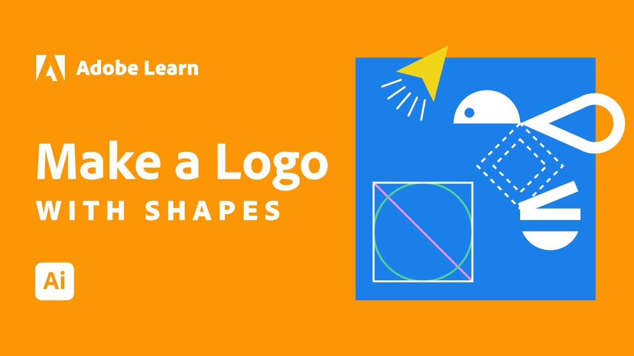 Создайте свой логотип с помощью базовых фигур в Illustrator | Adobe Creative Cloud