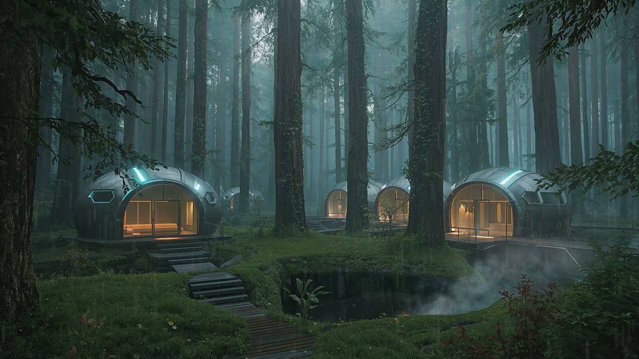 Cyberpunk | Rain and Ambient Sounds
