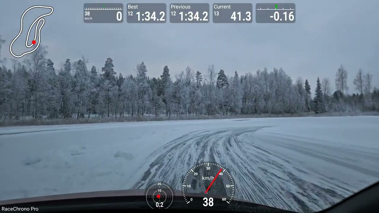 GR Yaris at small Ice track at Woikoski Feeling, February 7, 2026