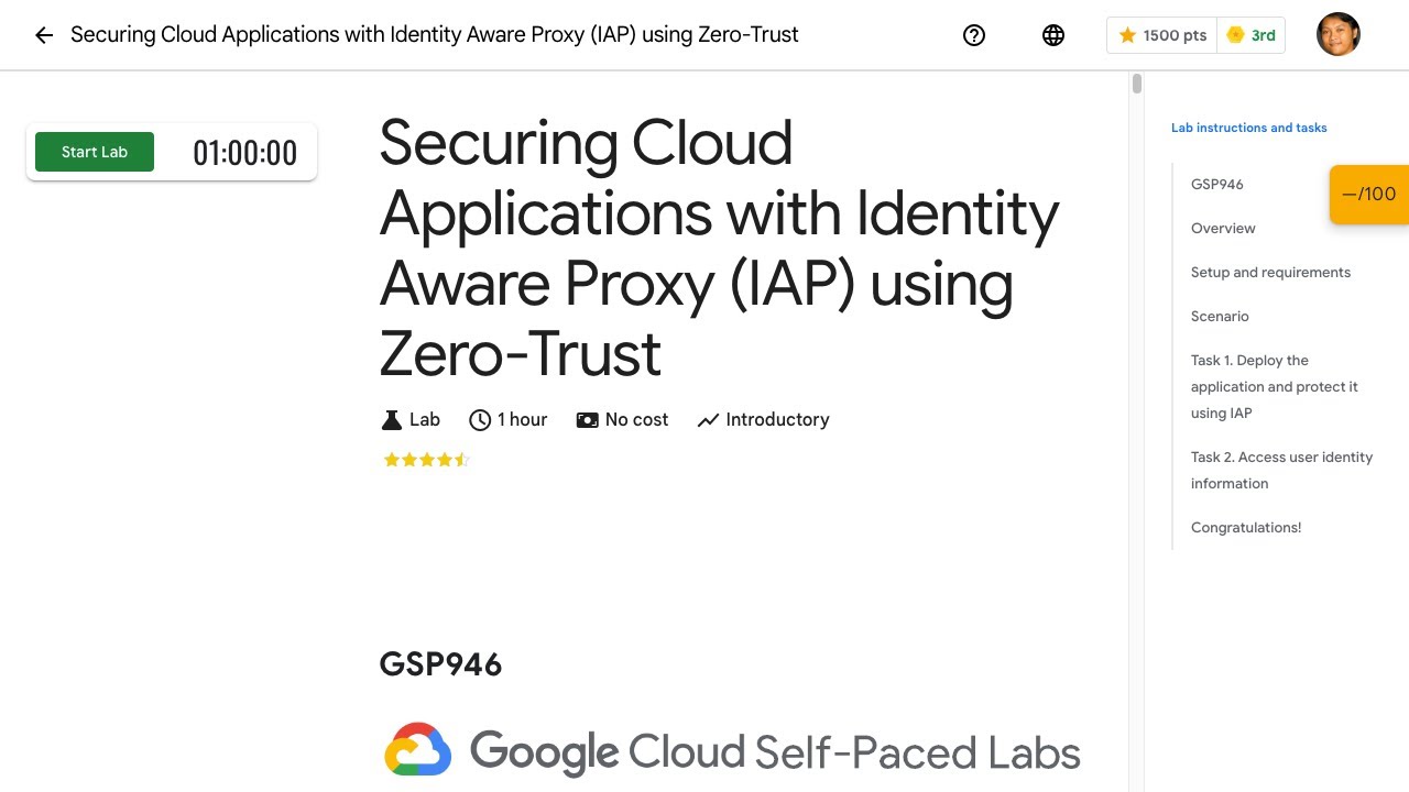 Securing Cloud Applications with Identity Aware Proxy IAP using Zero Trust GSP946