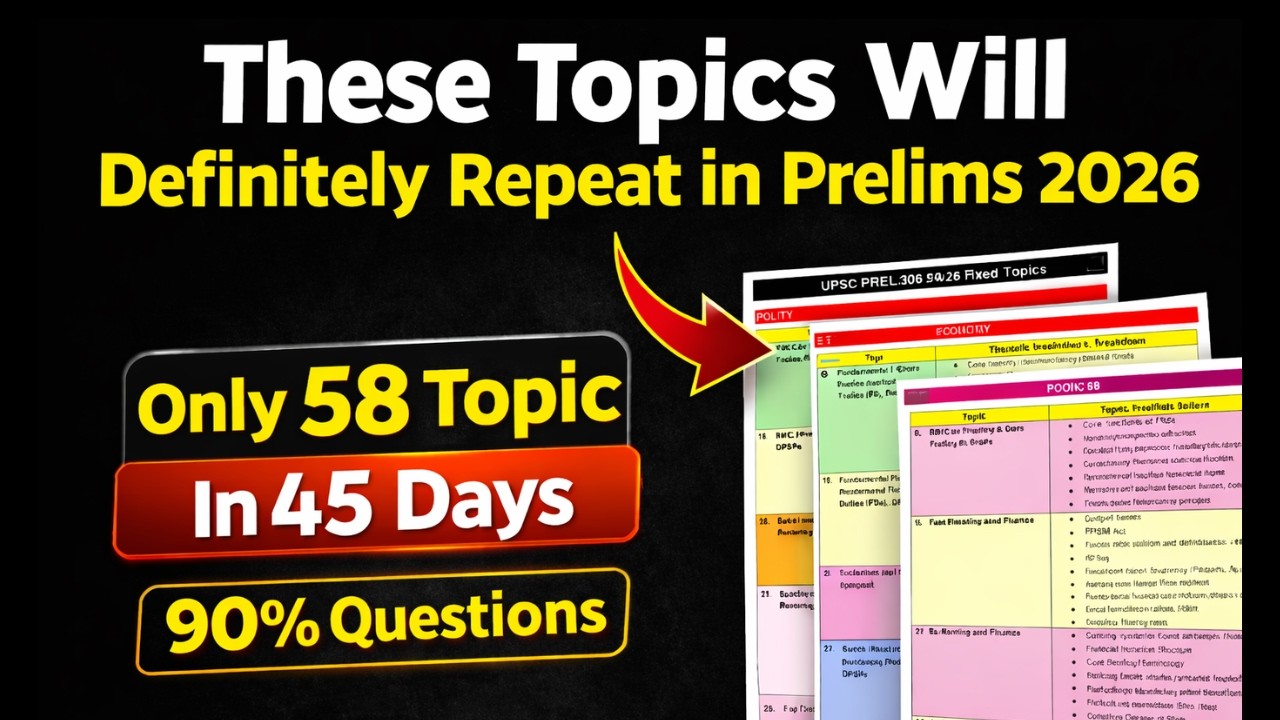 These Topics will *Dominate* in Prelims 2026...