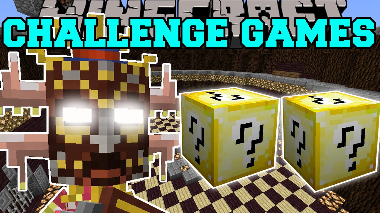 Minecraft: JUNGLE TRIBE CHALLENGE GAMES - Мод Lucky Block - Мини-игра с модами