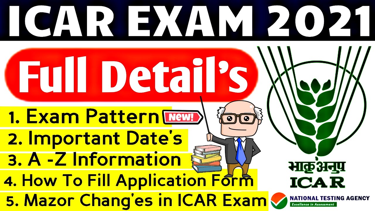 ICAR EXAM 2021 | Exam Date, Eligibility, Age Limit,Exam Pattern, Full Detail | ICAR Application Form