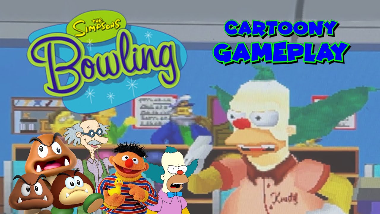 Мультяшный геймплей: The Simpsons Bowling ROUND 4