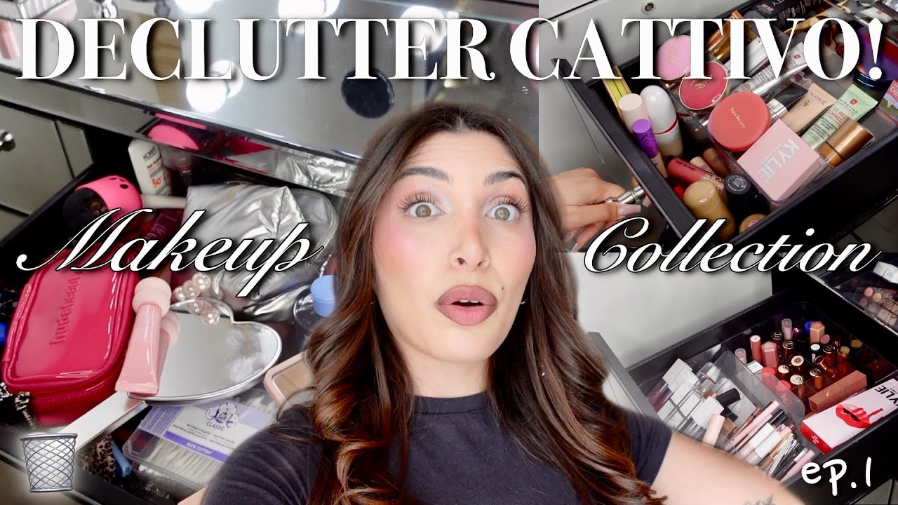 DECLUTTERING MAKEUP COLLECTION 🗑️💄 CATTIVISSIMO 🤯| MelissaTani