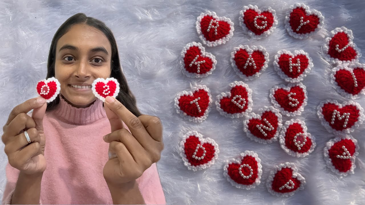 My first crochet easy tutorial ❤️😍/Heart crochet tutorial 💕@sisterssilaibuanai 