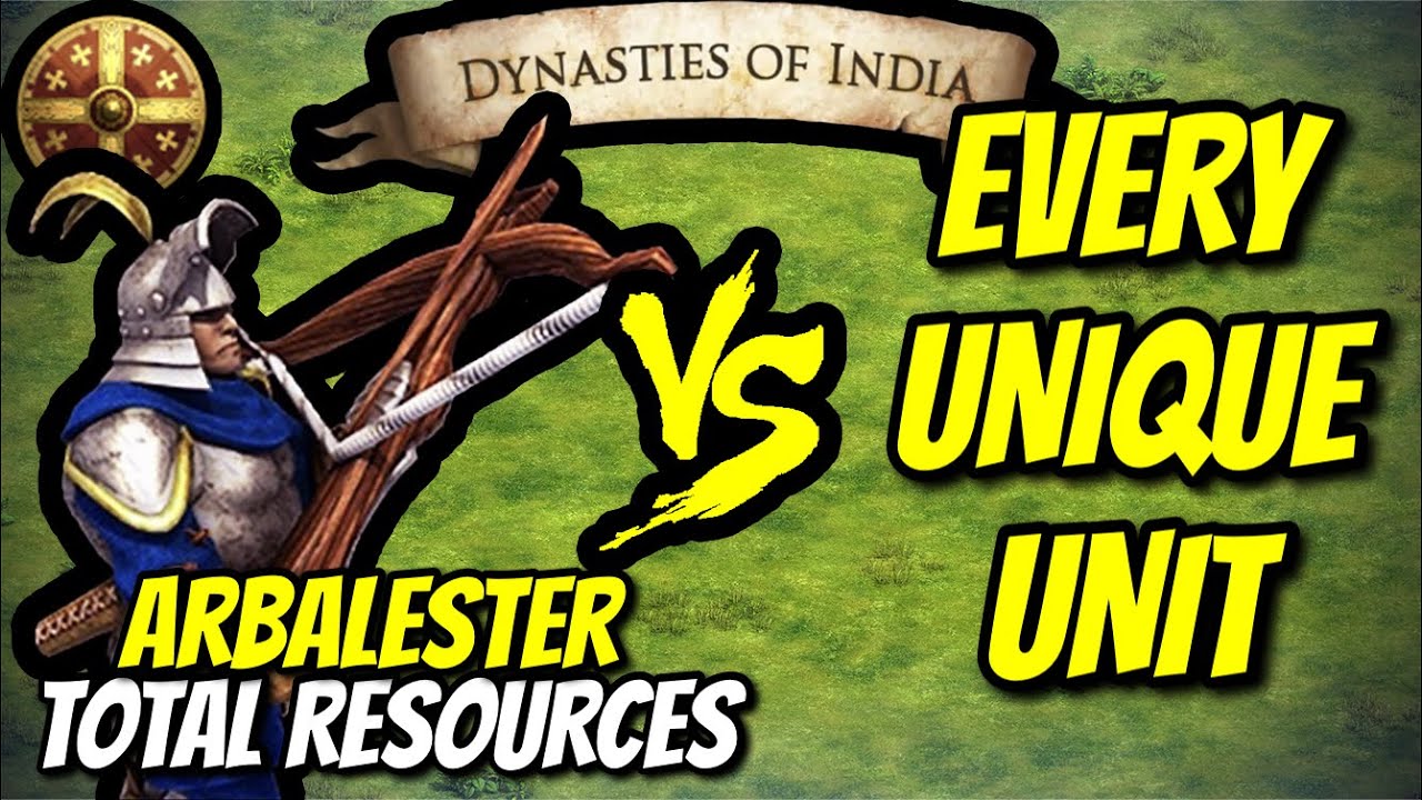 ARBALESTER (Ethiopians) vs EVERY UNIQUE UNIT (Total Resources) | AoE II: DE
