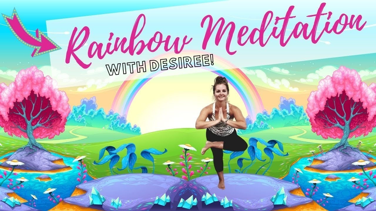 Free Kid & Adult Yoga Meditation Rainbow Meditation | Free Yoga Club | Kids Yoga Meditation