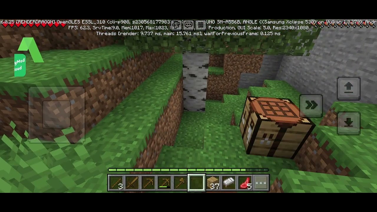 Minecraftu mobilní 8 dům ve skále 