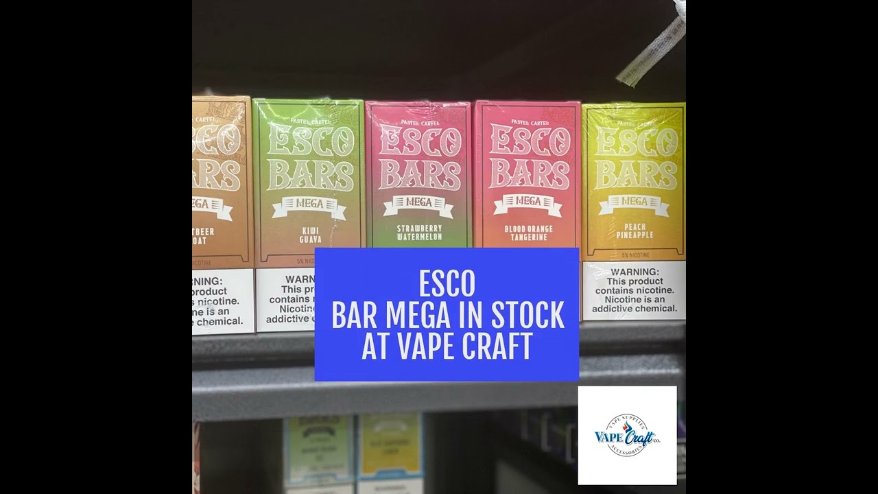 Esco Bar mega in stock | Vape Craft | Vape Craft Princeton
