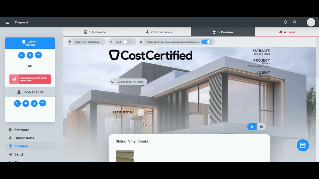 Adding Selection Items to Estimate | Virtual Showroom In Every Estimate