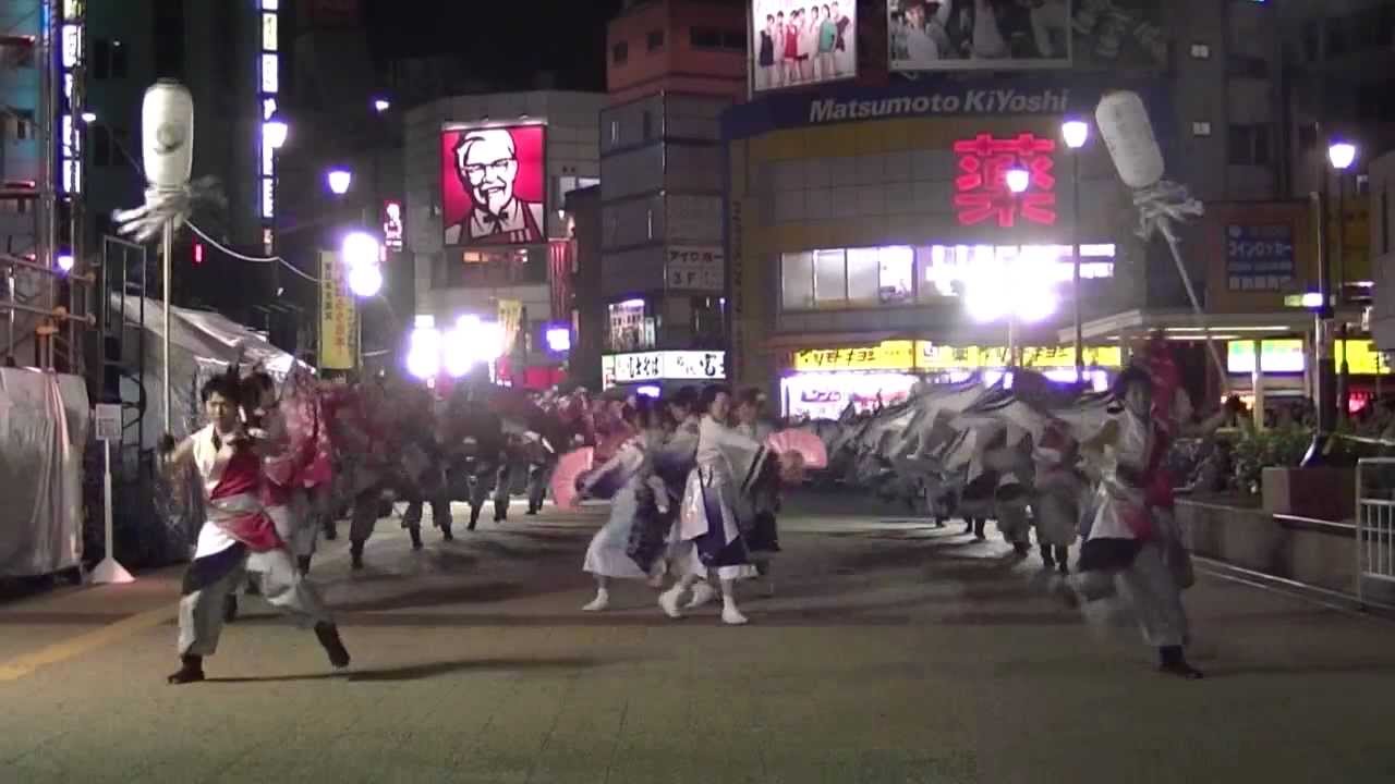 早稲田大学東京花火「いろは」〜2011東京よさこい/駅前メイン通り〜
