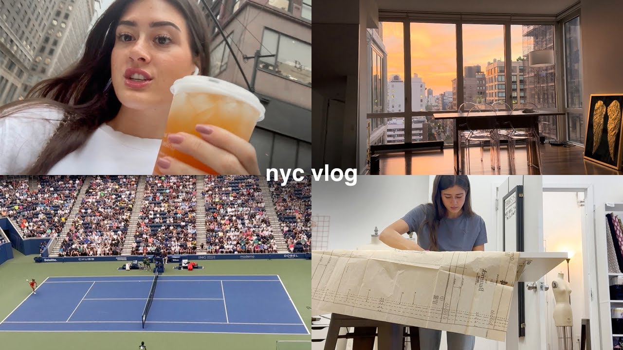 minha rotina morando em nova york | trabalho, aula, us open, organização, arrumando meu apartamento