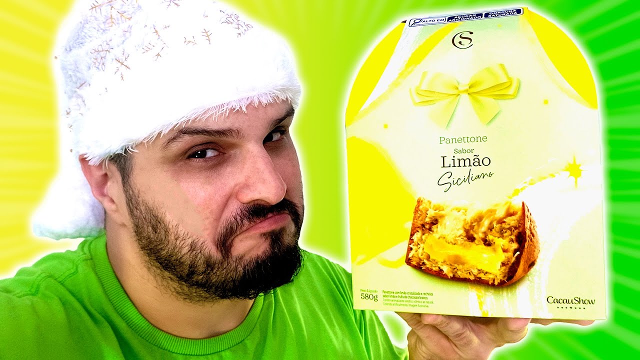 PROVANDO O PANETTONE DE LIMÃO SICILIANO DA CACAU SHOW - O 