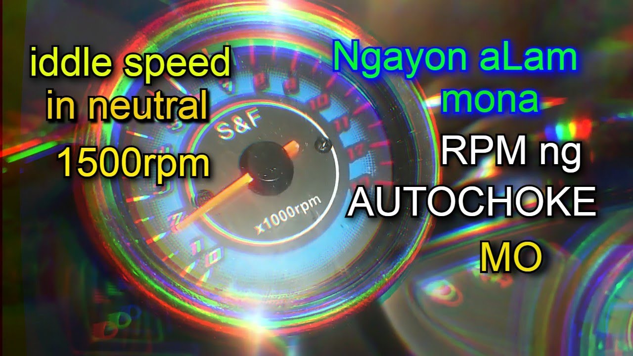 PAANO MAG LAGAY NG RPM GAUGE'   ( 2000RPM AUTOCHOKE )   (1500RPM NORMAL IDDLE ) COMPLETE TUTORIAL.