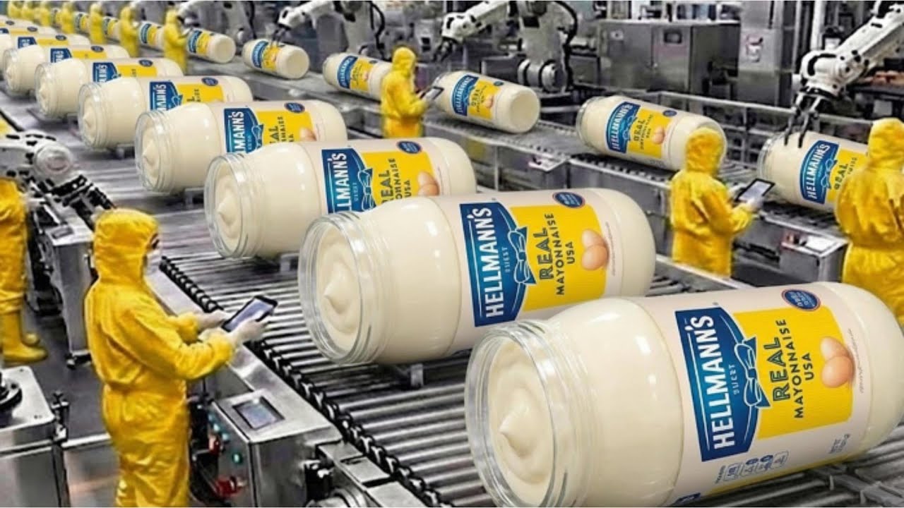 How Mayonnaise is Made: How Hellmann's Real Mayonnaise is made in Factory (Full Process)