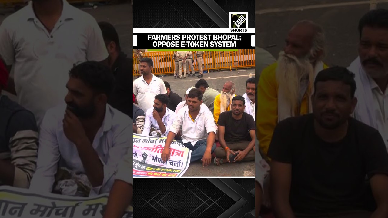 Farmers stage sit-in in Bhopal, demand MSP procurement of moong and abolition of e-token system