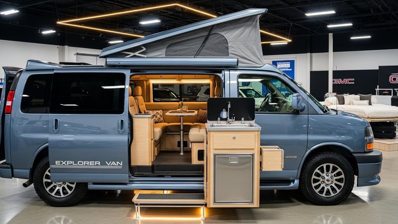 Новый GMC Savana 2026 Explorer Camper Van Классический американский фургон.!!!
