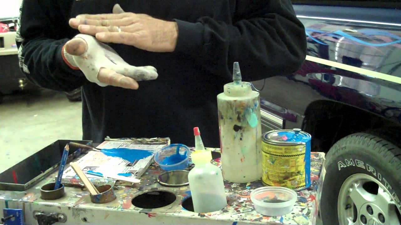 Pinstriping straight lines