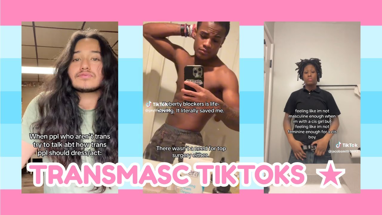more transmasc / ftm tiktoks for my super valid dudes ☆⋆｡𖦹°‧★