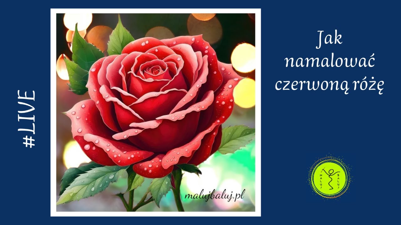 Jak namalować czerwoną różę #Sezon2Live6