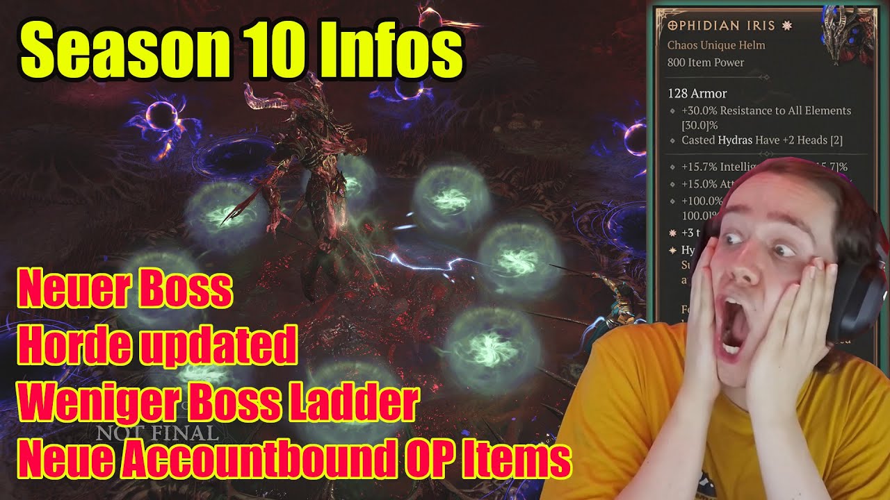Diablo 4 | Season 10 Infos / Besser als erwartet