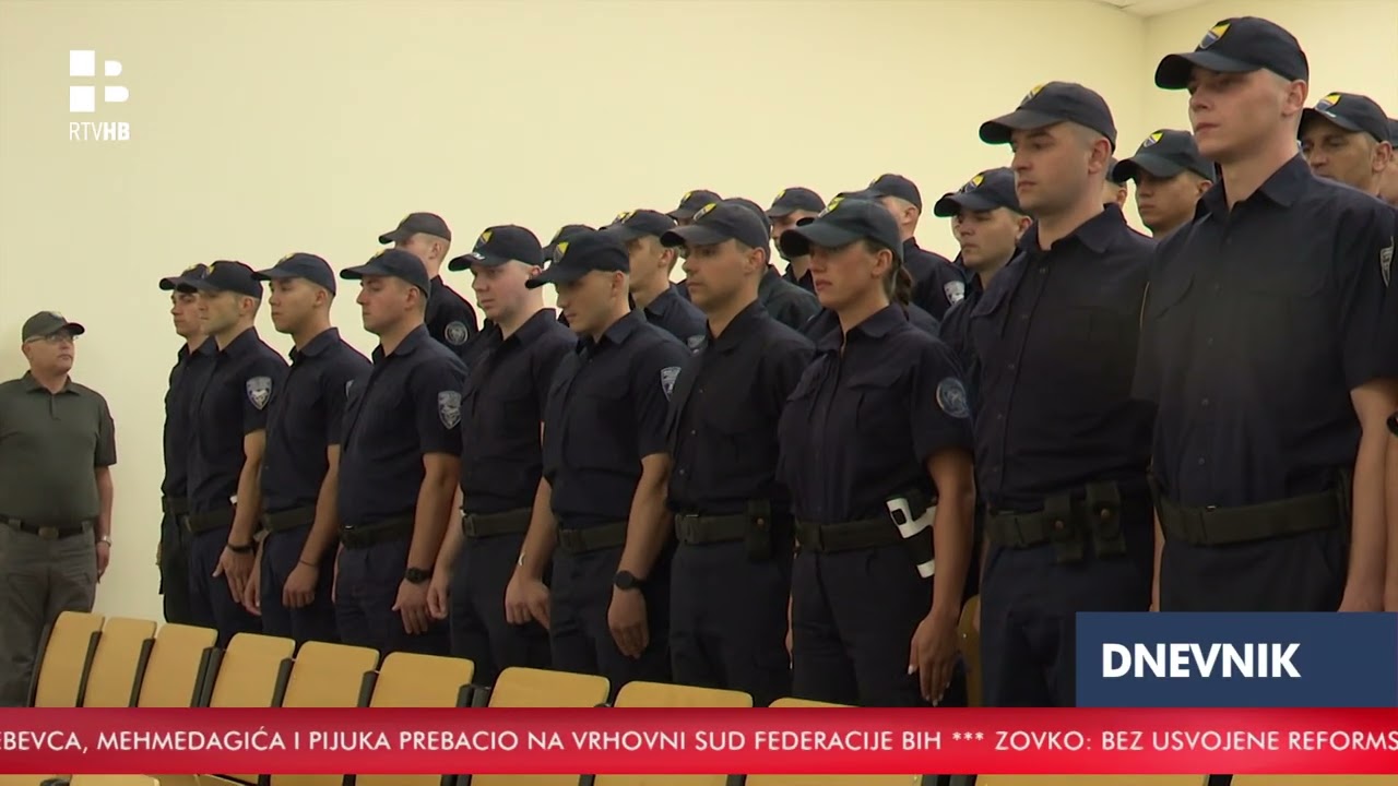 RTV HB |  Promovirano 50 kadeta Direkcije za koordinaciju policijskih tijela BiH