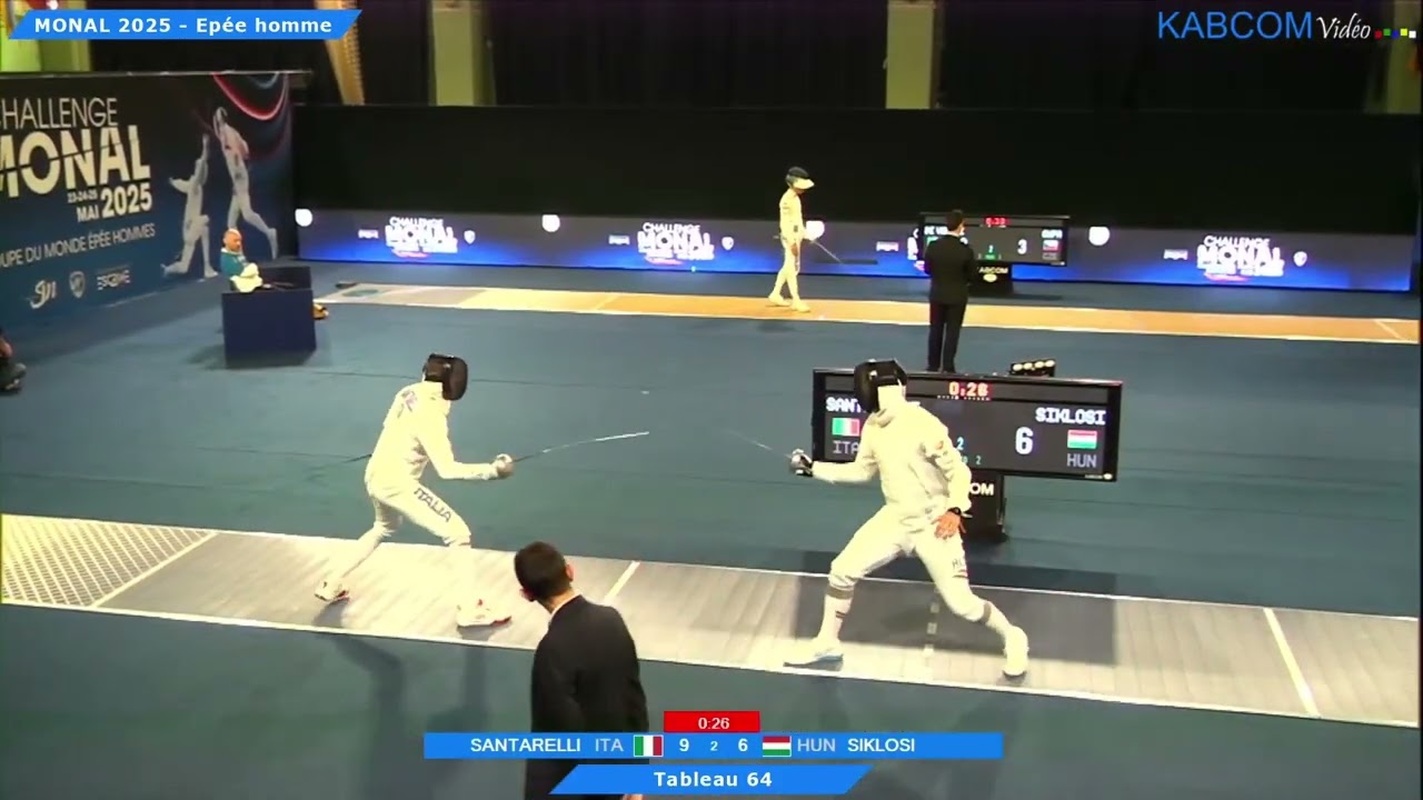 Paris World Cup 2025 SME - L64 - Andrea Santarelli ITA v Gergely Siklosi HUN