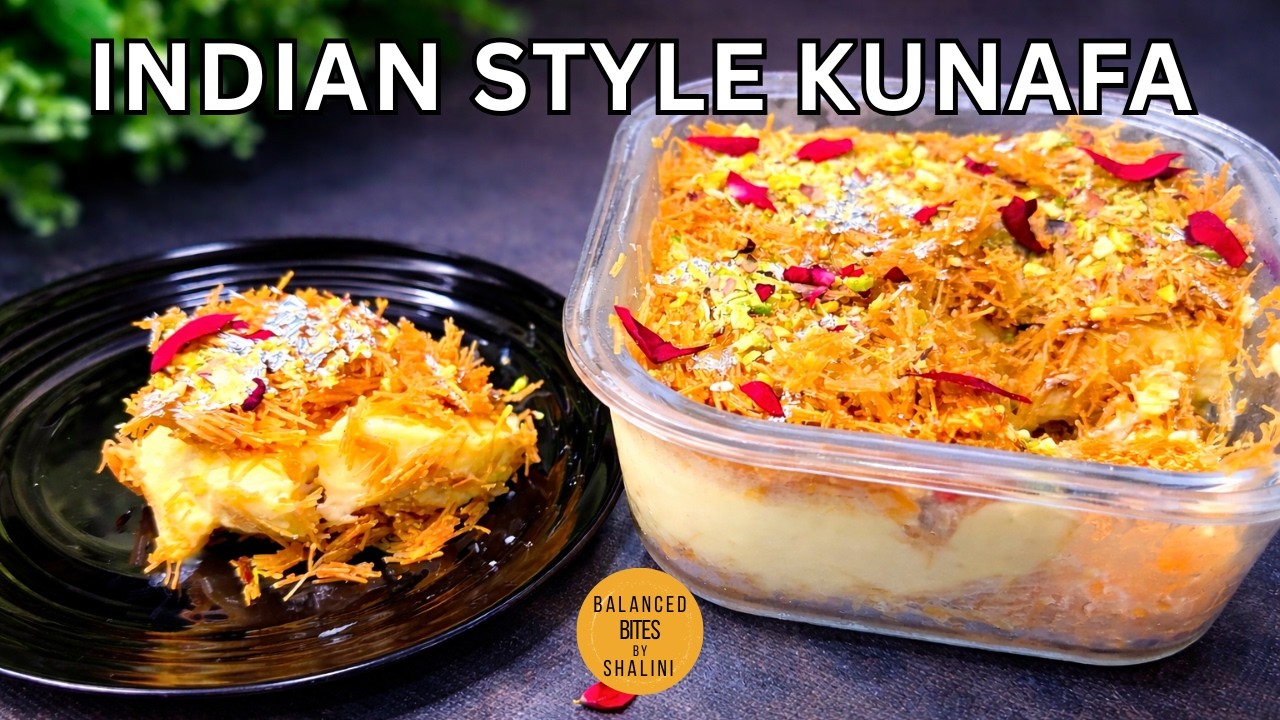 Indian Style Kunafa with Sevaiya | Crispy & Creamy Dessert Recipe |No Oven | No Baking| Eid Special 