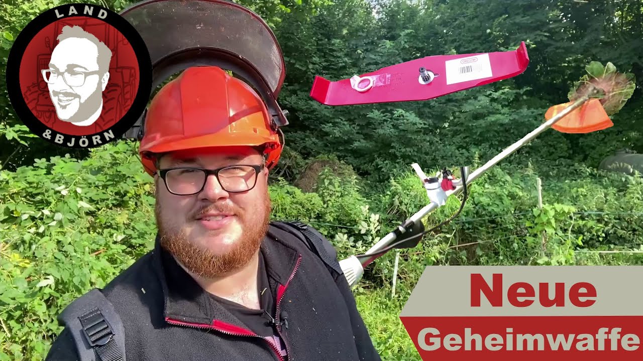 GEHEIMWAFFE gegen Wildwuchs - Brombeeren usw. Stihl FS 240C & OREGON Mulchmesser