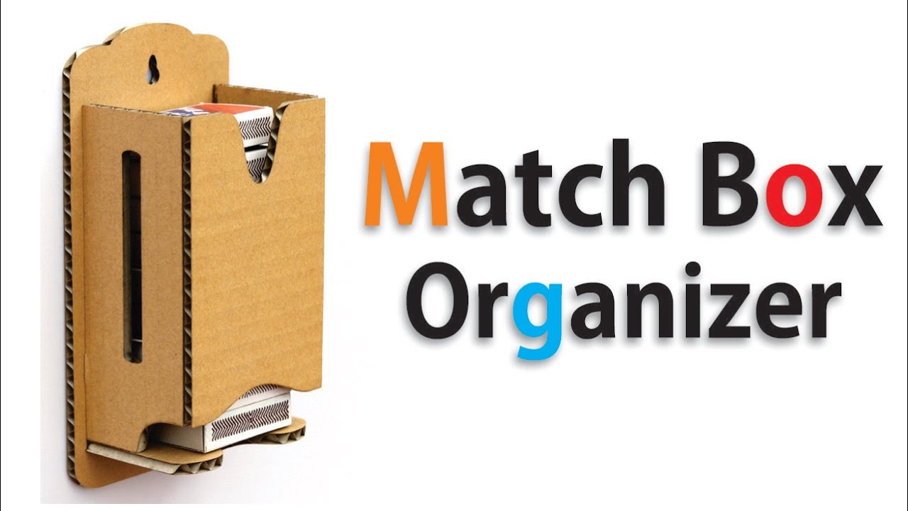 How To Make Matchbox Stand from Waste Cardboard #howto #diy #cardboard