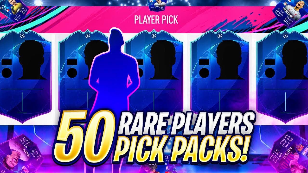 50 RARE PLAYER PICK PACKS!!