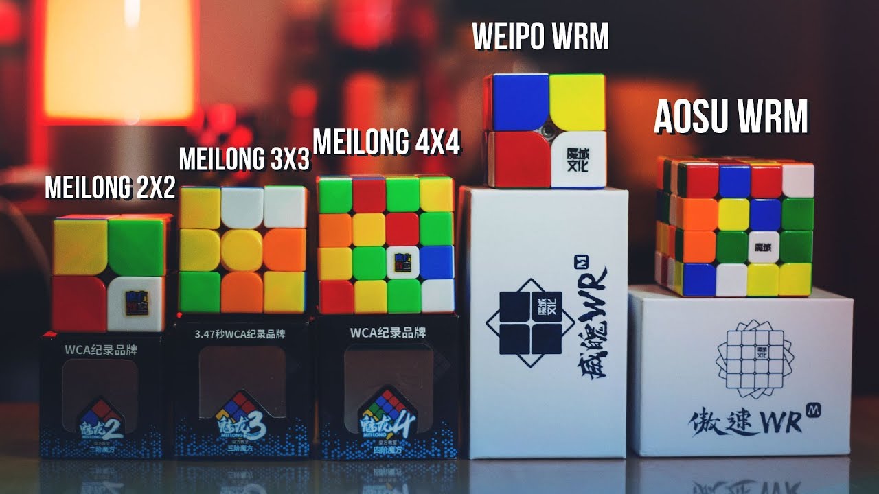 🌶️ Топовые кубики Рубика: MOYU AOSU WRM, MOYU WEIPO WRM и бюджетные: MEILONG 2x2, 3x3, 4x4