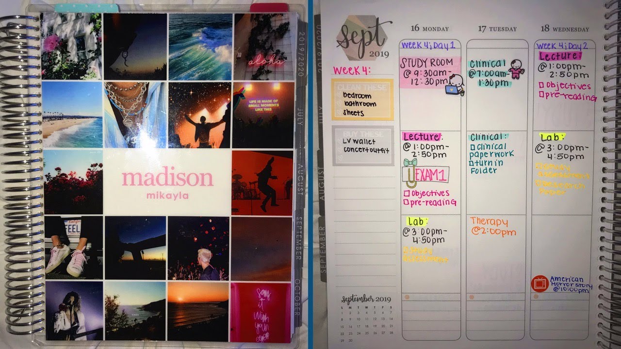 PLAN WITH ME | NURSING SCHOOL