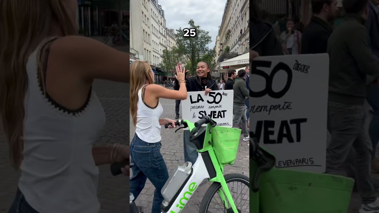 On s&rsquo;attendait &agrave; une meilleure r&eacute;action 🤣🤣 #elevenparis #cadeau #50eme #check #chatelet