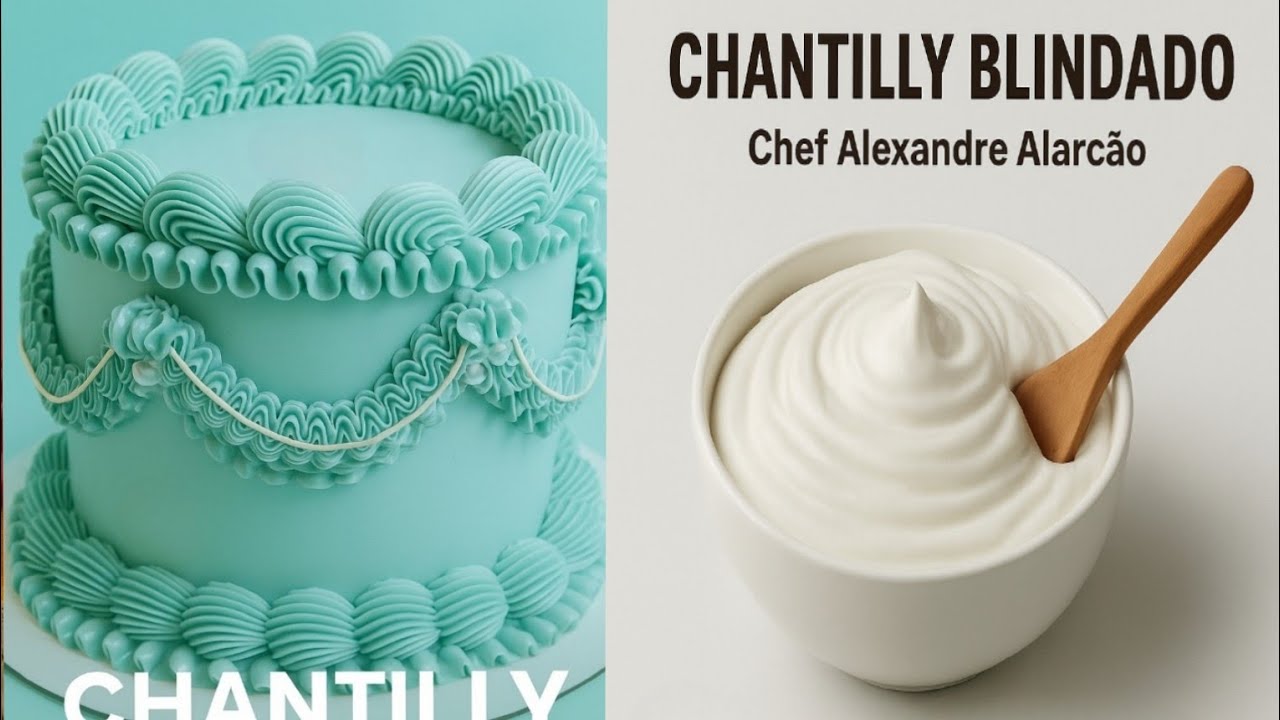 APRENDA A DECORAR SEUS BOLOS COM CHANTILLY BLINDADO E TENHA SEGUNDA PORQUE ELE NAO DERRETE.