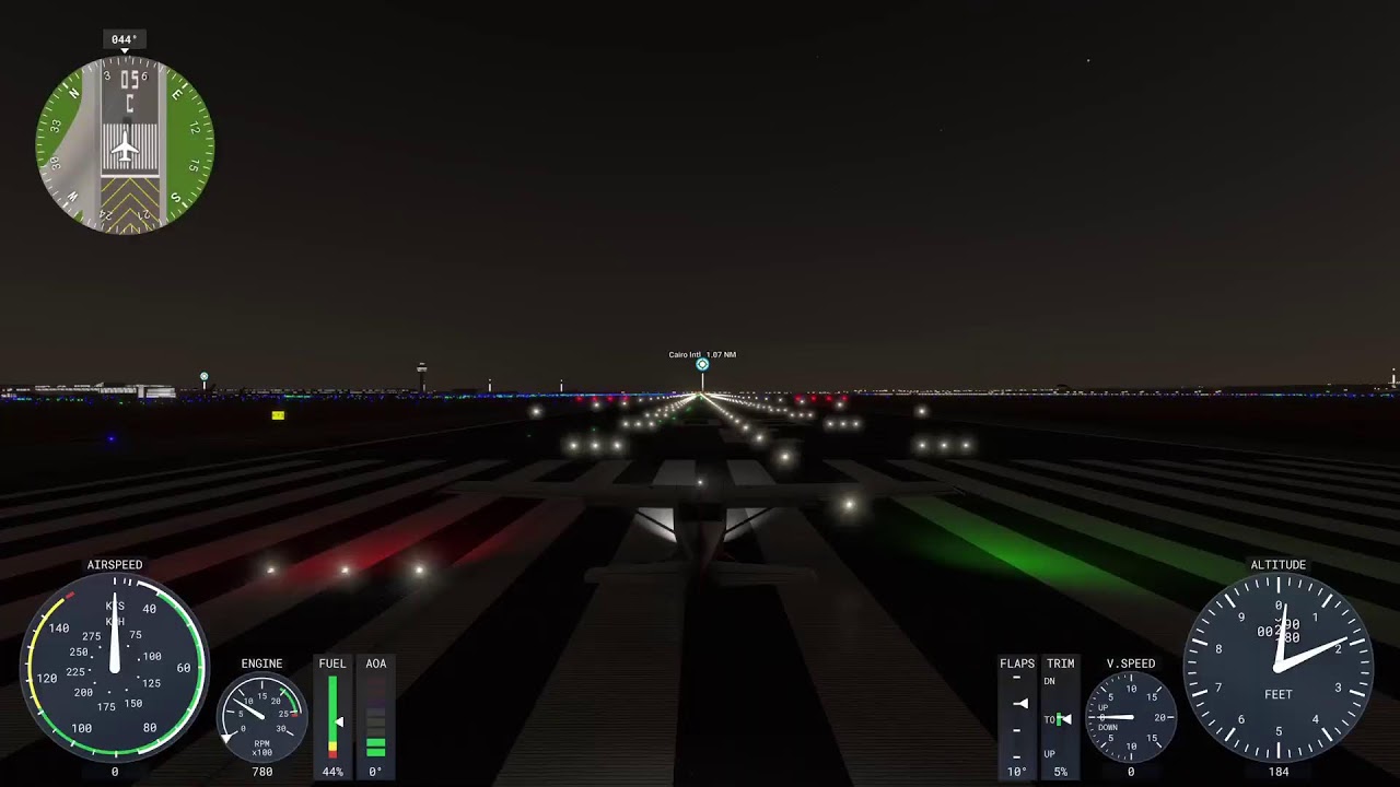 Flying. From Florida to the Bahamas.