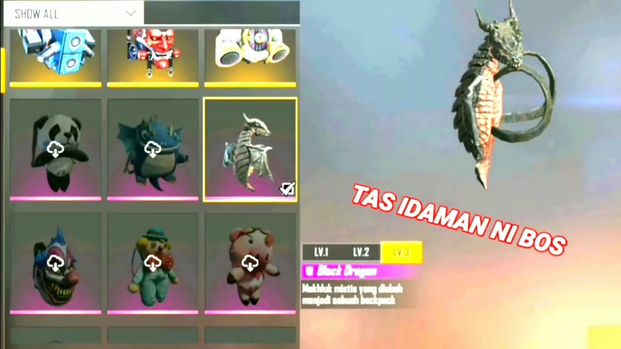 TAS IDAMAN NI BOS🔥 NGGA ADA TAS YANG LAIN CUMA TAS NAGA DOANG😐