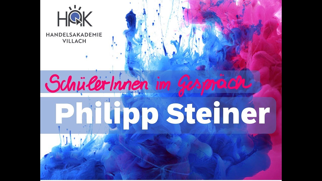 HAK Villach - Sch&uuml;ler Philipp Steiner im Gespr&auml;ch