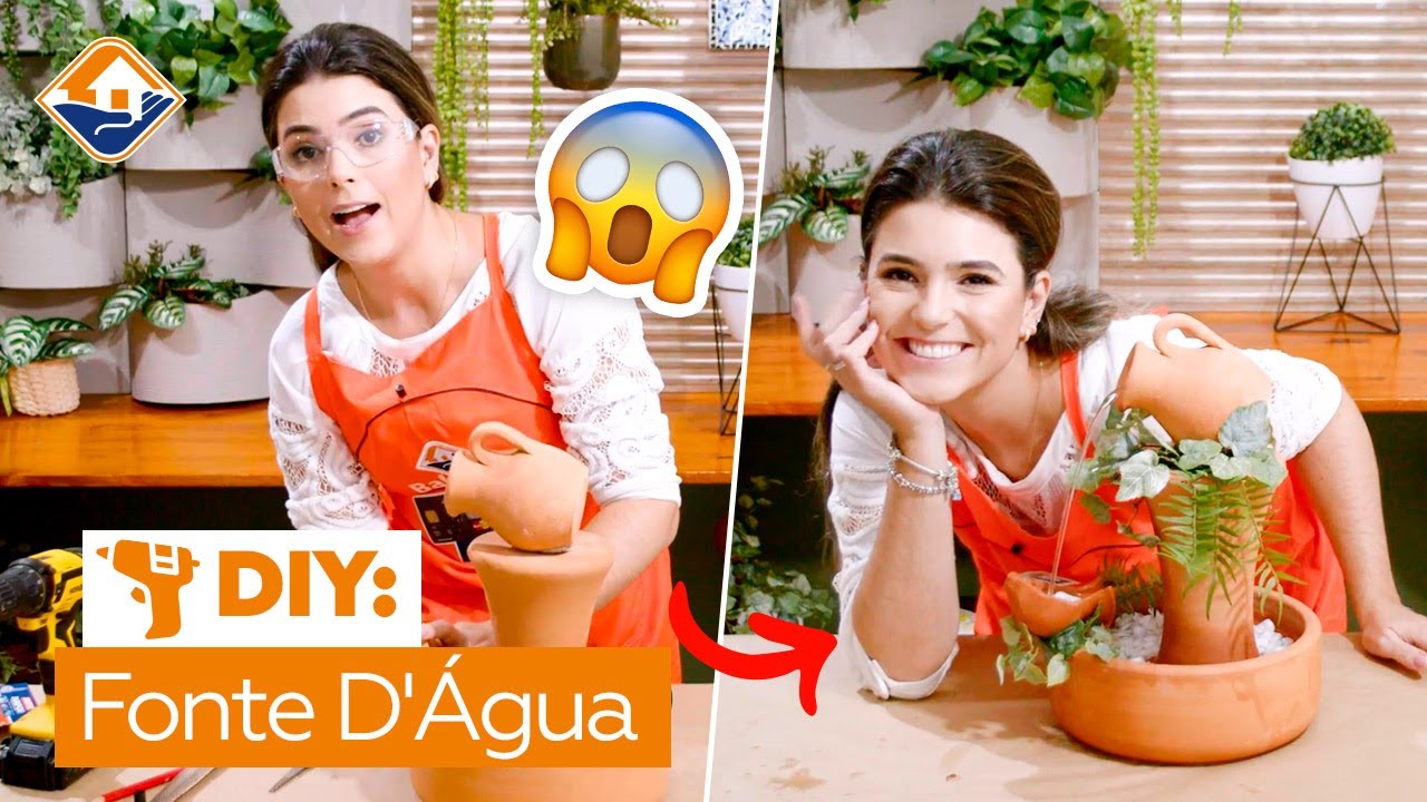 COMO FAZER FONTE D'ÁGUA DECORATIVA | Efeito Balaroti