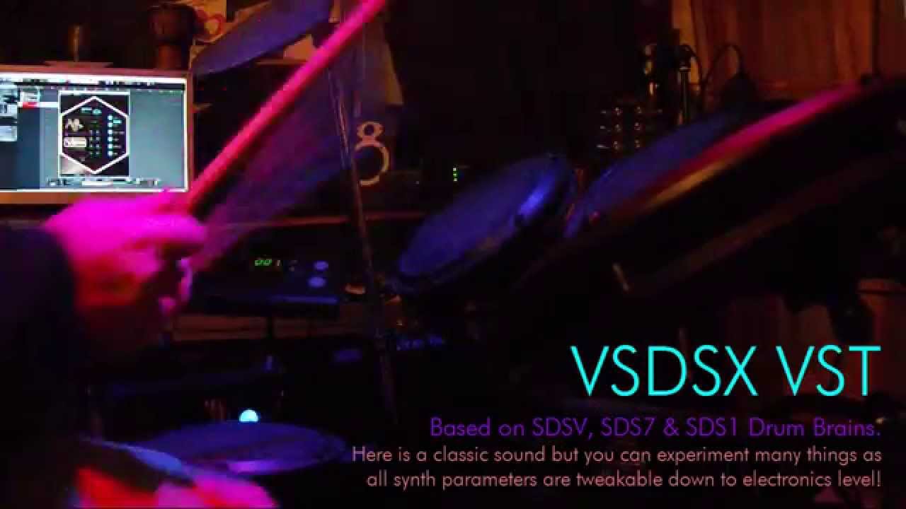 VSDSX VST SIMMONS SDSV 80s DRUM SYNTH - Pad Triggers