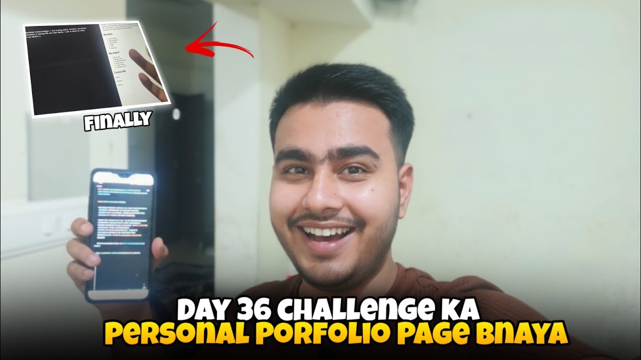Personal Portfolio - Day 36 "Learning Frontend Development" 