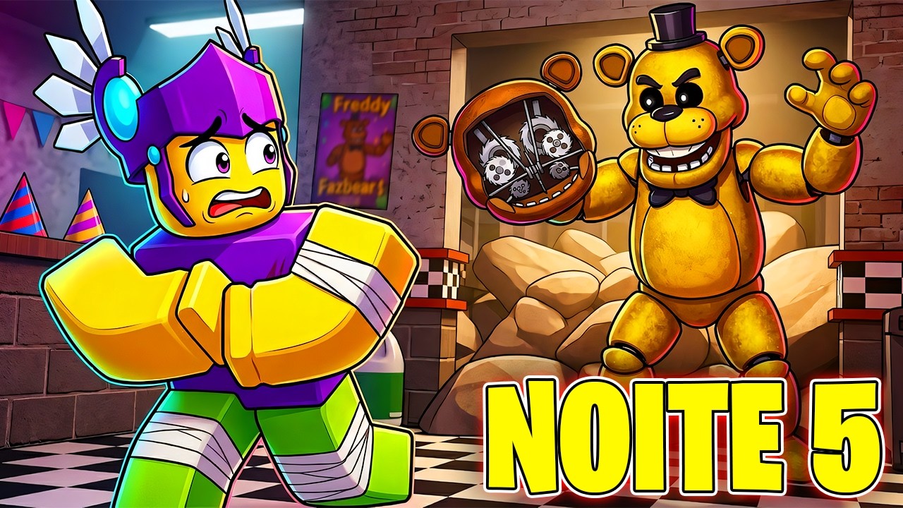 Escapei do GOLDEN FREDDY na NOITE 5 e Descobri o FINAL Secreto! (FNAF Eternal Nights)