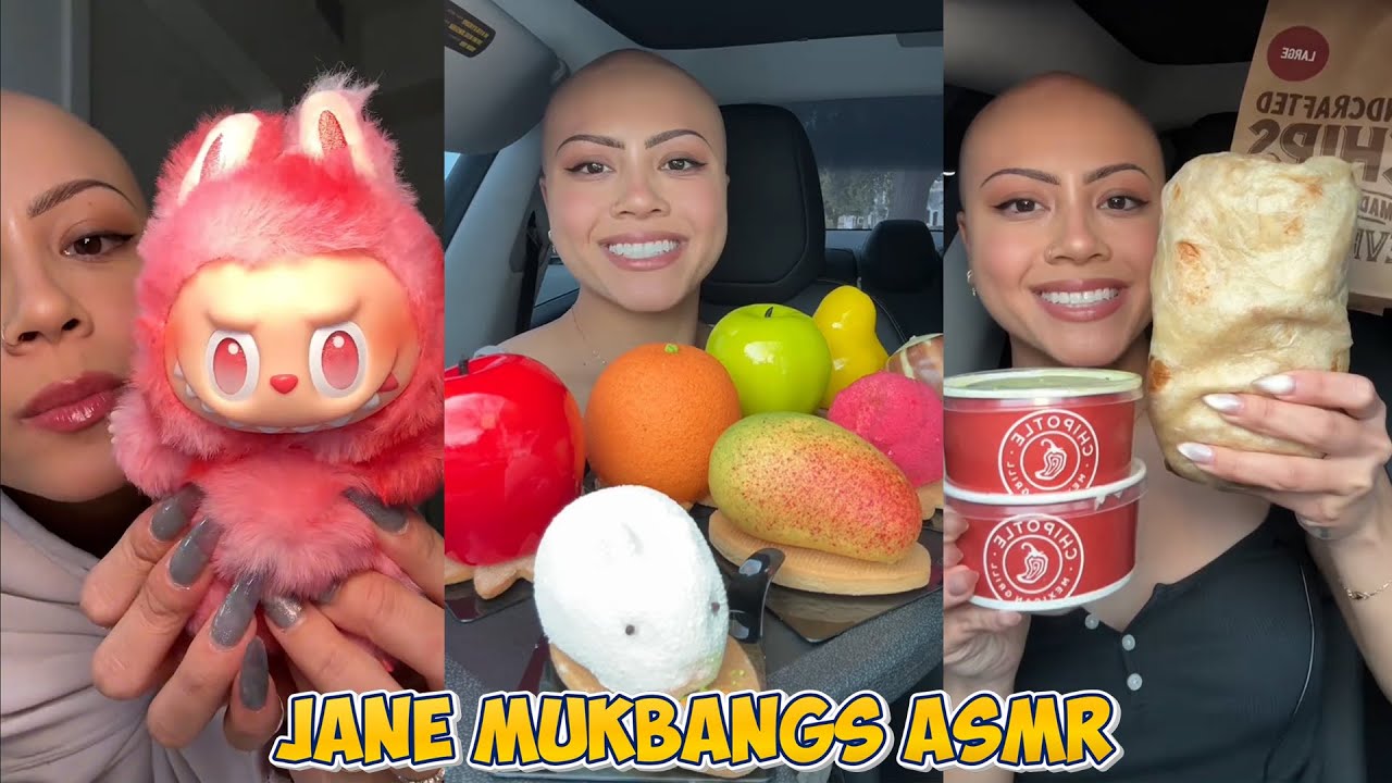 Jane Mukbangs ASMR TikTok Video Compilations | JANE Mukbang Eating