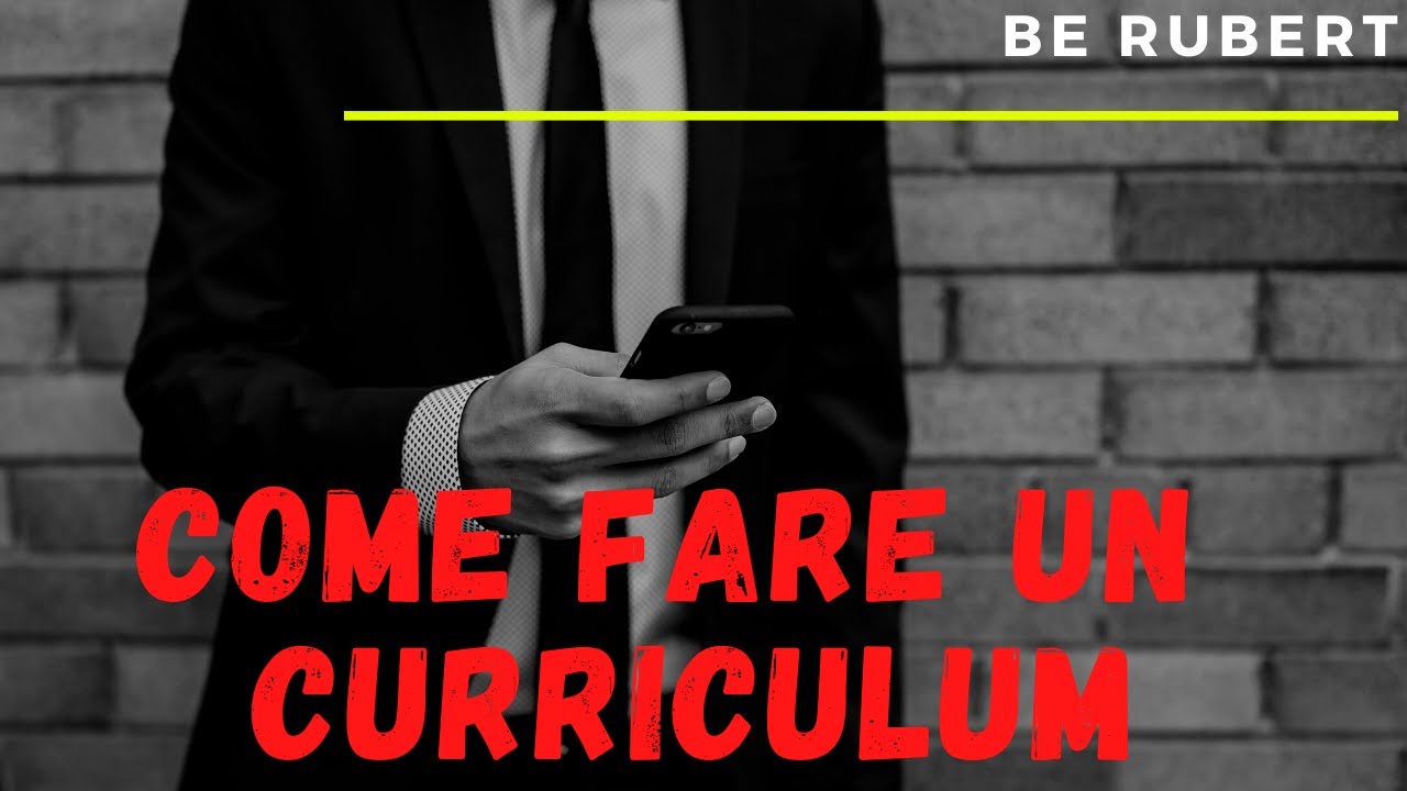 Come CREARE UN CURRICULUM nel 2021, le basi per chi cerca un lavoro e consigli utili  post covid.