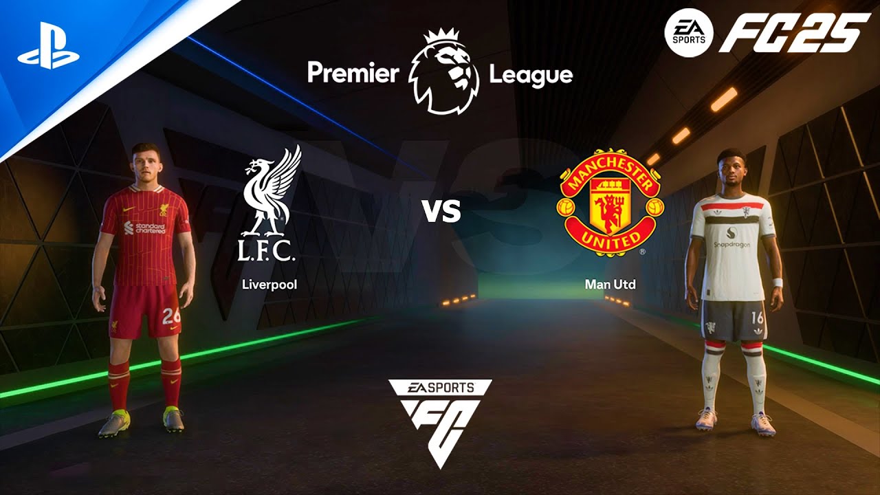 FC 25 PS4 - Liverpool vs Man United | Premier League 2024/2025 Full Match at Anfield Stadium