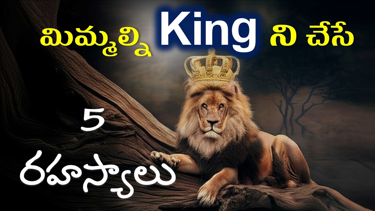 మిమ్మల్ని రాజుని చేసే 5 రహస్యాలు The Lion Attitude | Motivational Video in Telugu | Karunakar Narla