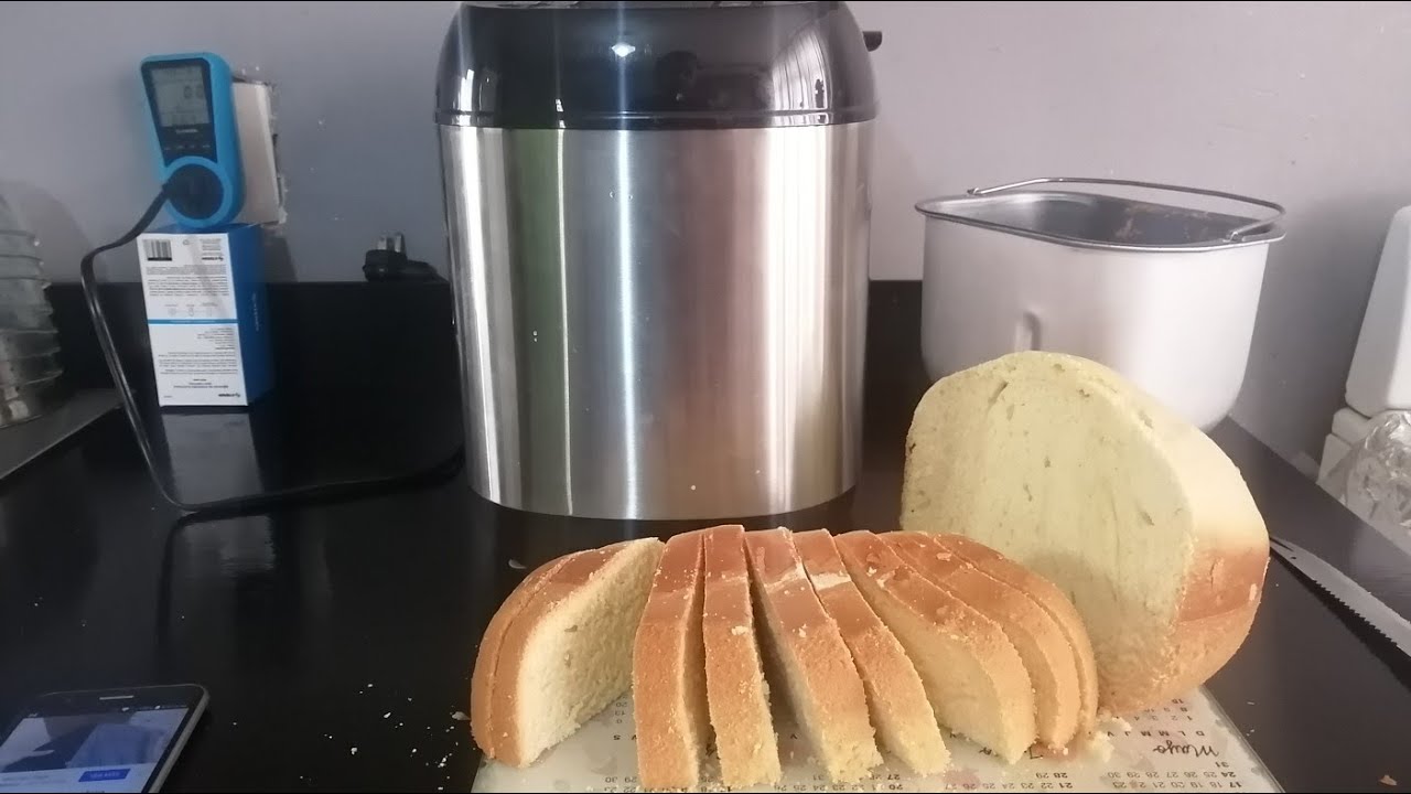 Panque de naranja en maquina panificadora automática y consumo de luz y dinero