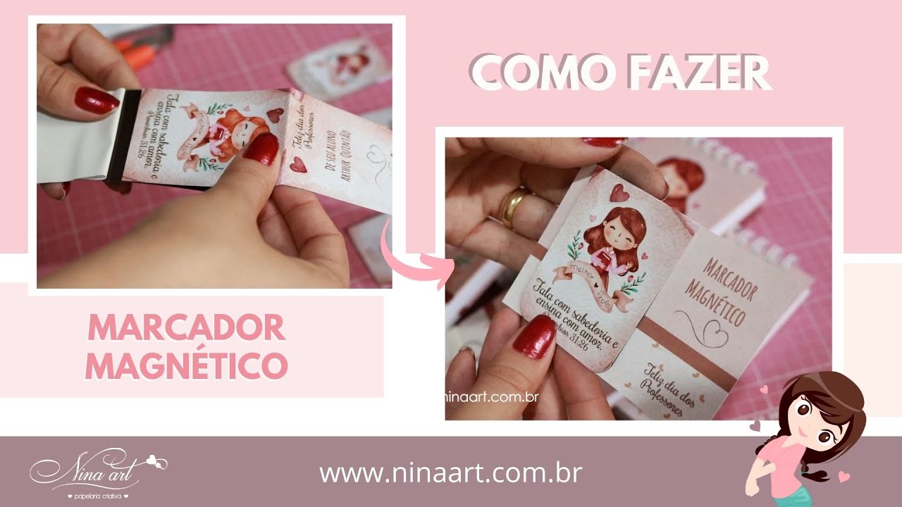 COMO FAZER MARCADOR MAGNÉTICO DE FORMA FÁCIL